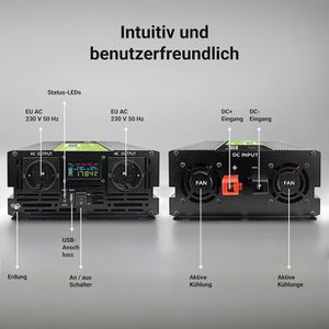 Produktbild für Spannungswandler Green-Cell INVGC12P2000LCD