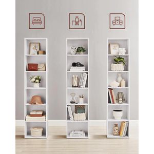 Produktbild für Bücherregal Vasagle LBC167T14, weiß
