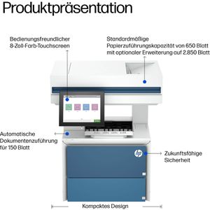 Produktbild für Multifunktionsgerät HP LaserJet Enterprise MFP 6600dn