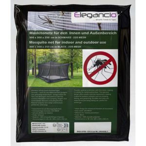 Produktbild für Moskitonetz ELEGANCIO 220 Mesh, schwarz, indoor und outdoor