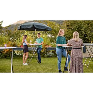 Produktbild für Stehtisch RUKU1952 weiß marmoriert Ø 80 cm, klappbar