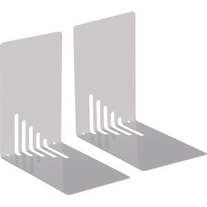 Produktbild für Buchstütze Wedo 1021037, schmal, lichtgrau