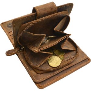 Produktbild für Portemonnaie Greenburry Vintage 1704-25, braun, aus Echt Leder