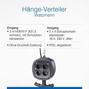 Produktbild für Hängeverteiler as-Schwabe Watzmann, IP20 für innen