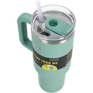 Produktbild für Thermobecher Lurch Big Cup, mit Henkel, grün