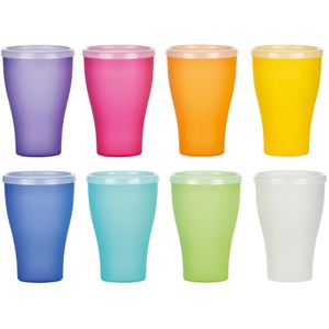 Trinkbecher Kigima Rainbow bunt, PP