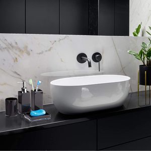 Produktbild für Badaccessoires-Set Relaxdays 10022586, 4-teilig