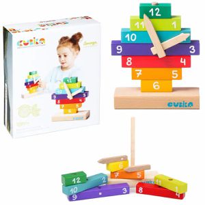 Lernspielzeug CUBIKA 14354, Holzuhr, Ø 10 cm