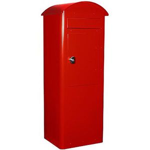 Produktbild für Briefkasten SafePost 70570 ScanPro 70-5, rot, aus Stahl