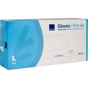 Produktbild für Einmalhandschuhe Abena Classic, weiß, 100 Stück