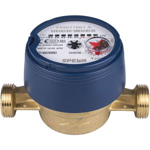 Produktbild für Wasserzähler SPEWA 100045, Messing, 2026 geeicht, 3/4 Zoll