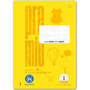 Produktbild für Schulheft Staufen Premio, 040782001, für 1. Klasse, A4