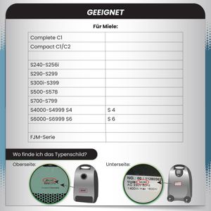 Produktbild für Staubsaugerbeutel McFilter MSM 18 Maxi, mit 8 Ersatzfiltern
