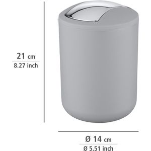 Produktbild für Mülleimer Wenko Brasil S, grau
