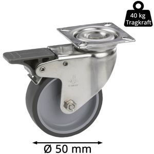Produktbild für Apparaterolle Dörner+Helmer 450160, Anschraubplatte, 4-teilig