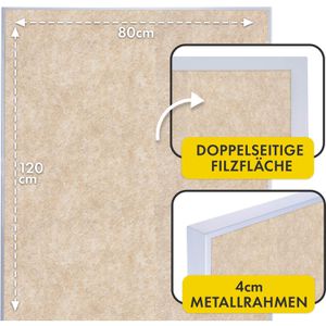 Produktbild für Moderationstafel Floordirekt GIANT, mit Rollen