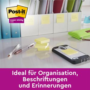 Produktbild für Haftnotizen Post-it Super Sticky Würfel, gelb