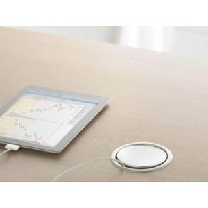 Produktbild für Einbausteckdose EVOline Port, mit 3m Kabel