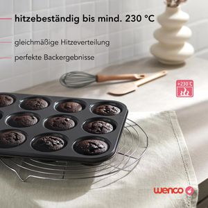 Produktbild für Backform wenco 555111, für 12 Muffins, aus Stahl