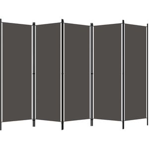 Paravent vidaXL Raumteiler, innen, 5-teilig
