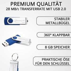 Produktbild für USB-Stick Böttcher-AG Premium, 8 GB