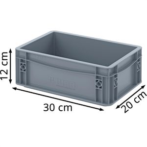 Produktbild für Eurobox AUER EG 32/12 HG, grau, 5,3 Liter