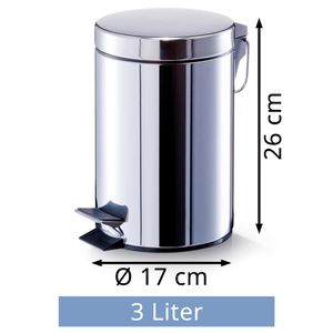 Produktbild für Mülleimer Zeller 18433, silber
