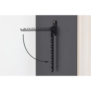 Produktbild für Kleiderhaken Metafranc 0250317, schwarz