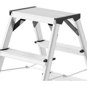 Produktbild für Stehleiter Hailo StandardLine D60, 8657-0, beidseitig begehbar