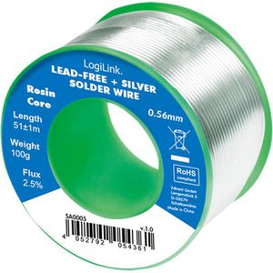 Lötzinn LogiLink SA0005, mit Flussmittel, bleifrei