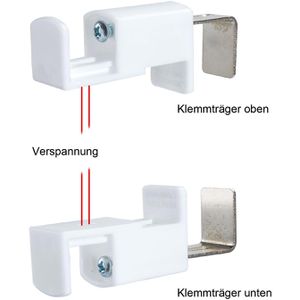 Produktbild für Plissee Liedeco Ranke, Klemmfix, grau