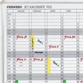 Zusatzbild Planungstafel Franken JK703, JetKalender