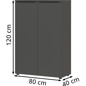 Produktbild für Aktenschrank Germania Mailand, 4368-547 aus Holz