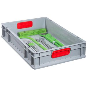 Produktbild für Eurobox Allit ProfiPlus EuroBox 612, grau, 22,6 Liter