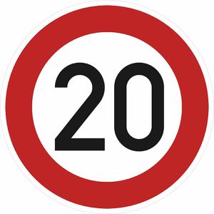Verkehrsschild SafetyMarking StVO zugelassen