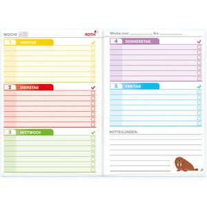 Produktbild für Hausaufgabenheft Roth Klipp+Klar, Hurra Schule, A5