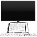Zusatzbild Monitorständer Dataflex HV 570, Acryl