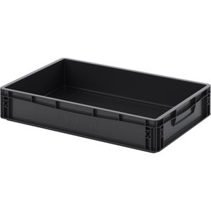 Eurobox AUER ESD EG 64/12 HG, schwarz, 24 Liter