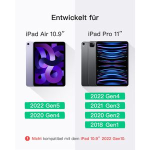 Produktbild für Tablet-Hülle Inateck KB04111, grau