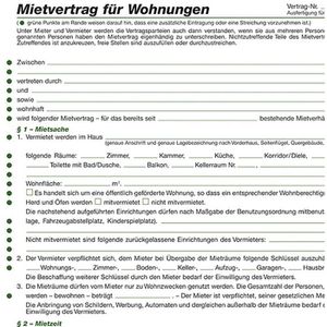 Produktbild für Mietvertrag RNK 525, DIN A4