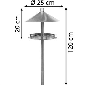 Produktbild für Vogelhaus Habau Futterstation, 1772, aus Edelstahl