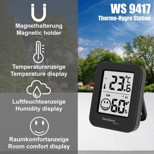 Produktbild für Thermo-Hygrometer Technoline 06677, WS 9417, digital