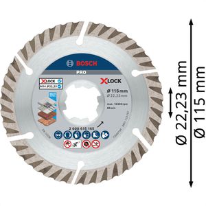 Produktbild für Trennscheibe Bosch PRO Multi Material, X-Lock