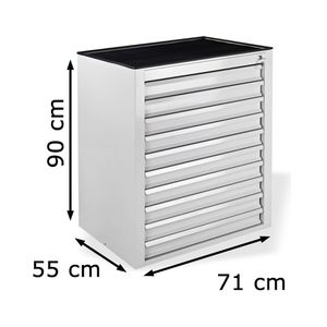 Produktbild für Schubladenschrank ADB 24864 Maxi, aus Metall