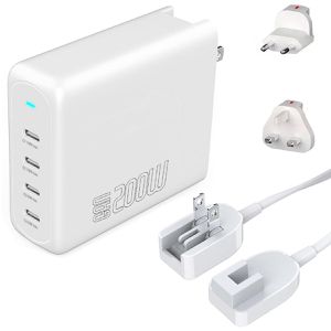 Produktbild für USB-Ladegerät 4smarts GaN Flex Pro, 200 Watt