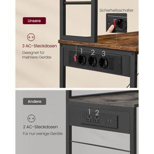 Produktbild für Küchenregal Vasagle KKS124K01, vintage braun