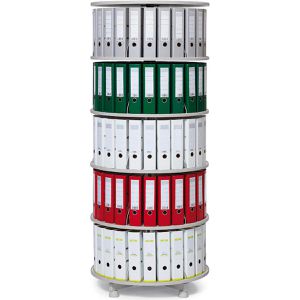 Ordnerdrehsäule Böttcher-AG lichtgrau, 5 Etagen