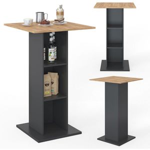 Produktbild für Bartisch Vicco Rodeo goldkraft eiche / anthrazit