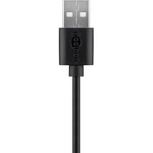 Produktbild für Ladekabel Goobay 38675, schwarz, 0,1m