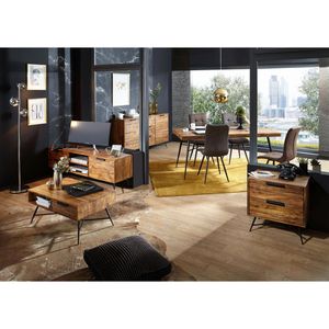 Produktbild für Sideboard Wohnling Nishan WL5.582, aus Massivholz, sheesham